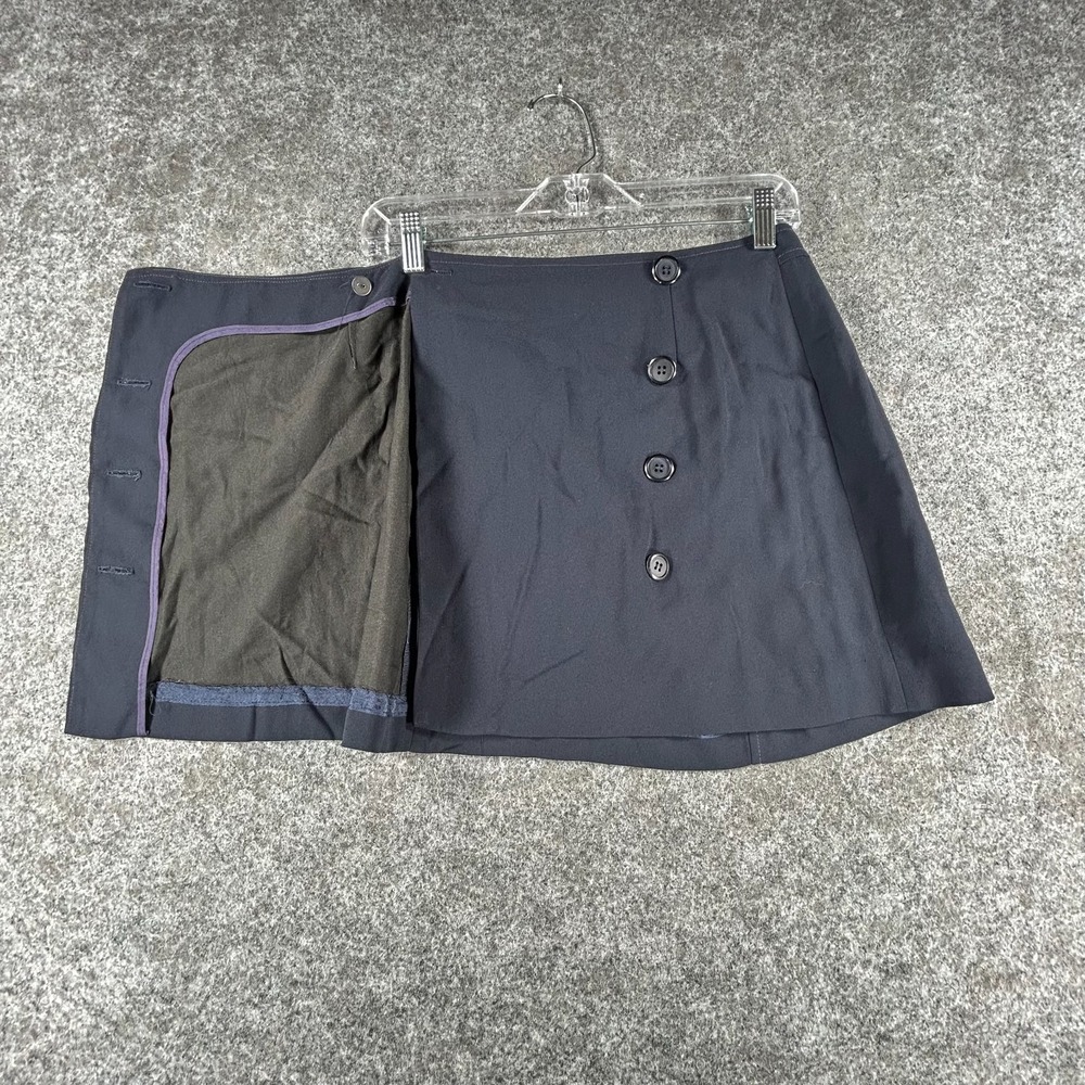 Item Wrap Mini Skirt Womens 4 Navy Button-Front Versatile‎ Classy Campus Outdoor